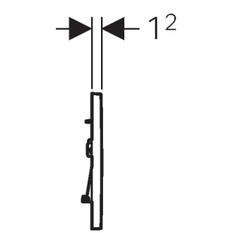 GEBERIT ovládacie tlačidlo SIGMA 30 biela/chróm lesklý/biela 115.883.KJ.1