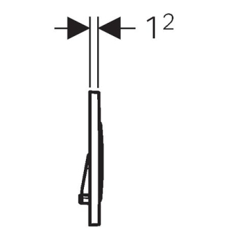 GEBERIT ovládacie tlačidlo SIGMA 20 biela/mat chróm 115.882.KL.1