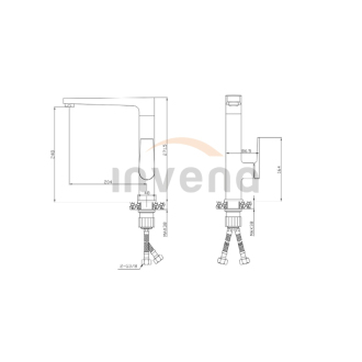 Invena MIDNIGHT BZ-35-014-V Drezová batéria, čierno-zlatá