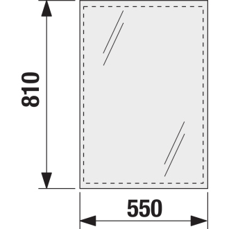 JIKA Clear H4557211731441 Zrkadlo 60X81