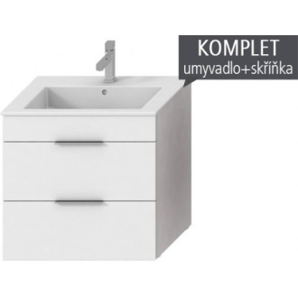 JIKA CUBE skrinka zásuvková s umývadlom 65x43 cm H4536021763001 biela
