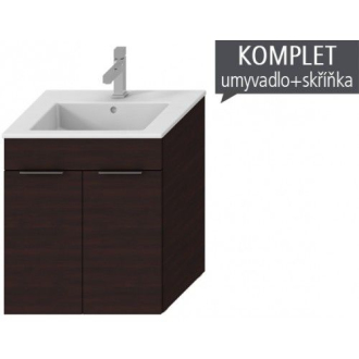 JIKA Cube H4536211763021 Skrinka s umývadlom 45cm tmavý dub