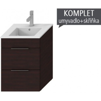JIKA Cube H4536221763021 Skrinka s umývadlom 45cm tmavý dub