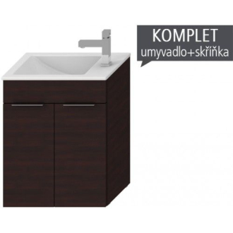 JIKA Cube H4536411763021 Skrinka s umývadlom 50cm tmavý dub