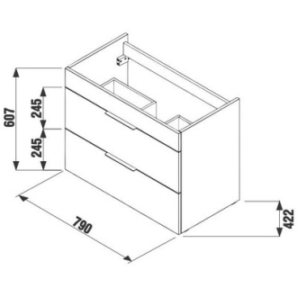 JIKA Cube H4537621763021 Skrinka s umývadlom 80X43 dub