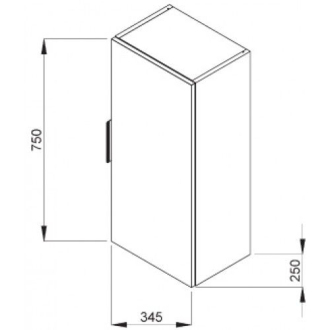 JIKA Cube H4537111763001 Skrinka stredná biela