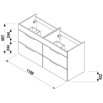 JIKA Cube H4536621763001 Skrinka s umývadlom 120cm biela