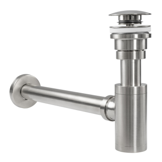 REA Sifón Click-clack INOX brúsený nikel REA-A4400