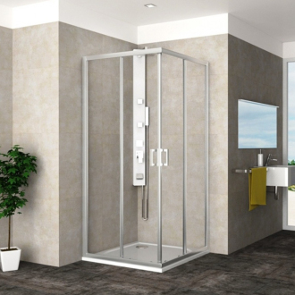 Teiko DRACO Sprchová vanička 90x90x3, liaty mramor biela