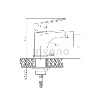 Invena DOKOS BB-19-001-V Bidetová batéria, chróm