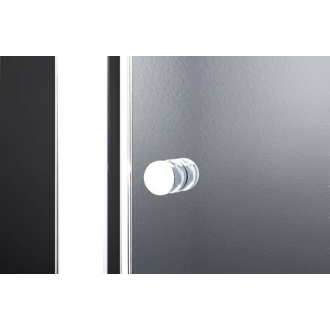 BASIC sprchový kút štvrťkruh 90x90, sklo chinchila, biela SIKOMUS90CH0