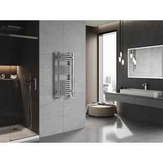 Mexen Ares kúpeľňový radiátor 900 x 400 mm, 246 W, chróm - W102-0900-400-00-01