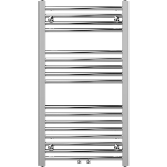 Mexen Ares kúpeľňový radiátor 900 x 500 mm, 372 W, chróm - W102-0900-500-00-01