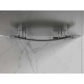 Mexen Helios kúpeľňový radiátor 1800 x 500 mm, 671 W, chróm - W103-1800-500-00-01