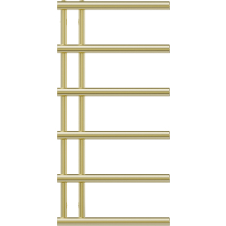 Mexen Jukon kúpeľňový radiátor 988 x 500 mm, 364 W, zlatý - W116-0988-500-00-50