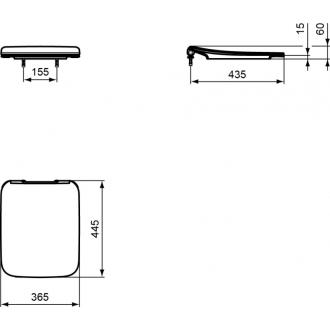 Ideal Standard STRADA II T360101 sedátko SOFT CLOSE