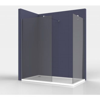 ANIMA WALK-IN 107x200 Easy Clean, dymové sklo SIKOWI110KS