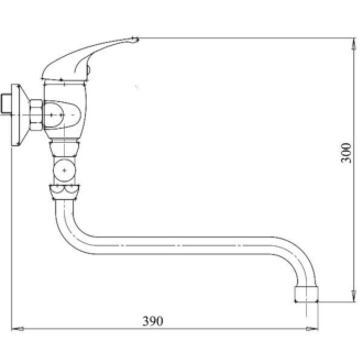 Novaservis Paneláková batéria bez príslušenstva 100 mm Metalia 55 chróm 55075/1,0