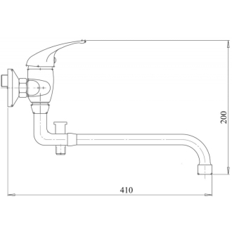Novaservis Vaňová paneláková batéria 100 mm Metalia 55 chróm 55037,0