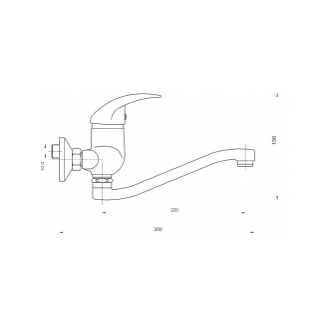 Novaservis Drezová umývadlová batéria 150 mm Titania Lux chróm 90070,0