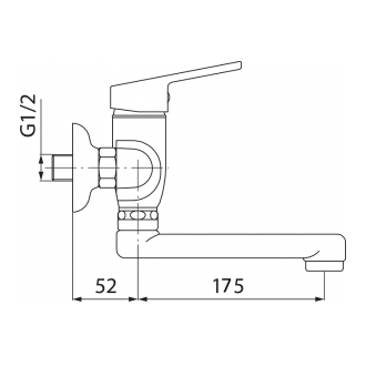 Novaservis Umývadlová drezová batéria 150 mm SMILE chróm 71076,0