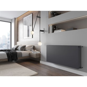 Mexen Flat CF33 radiátor 400x1500, bočné pripojenie, 2372 W, antracit W433F-040-150-66