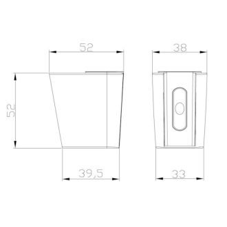 OPTIMA držiak sprchy ABS Chróm SIKOBSDPP41