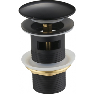 MEXEN Výpusť click-clack, s prepadom, Black 79920-70
