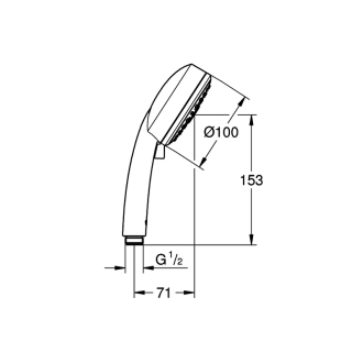 GROHE Tempesta New Cosmopolitan 27572002 ručná sprcha 3 polohová