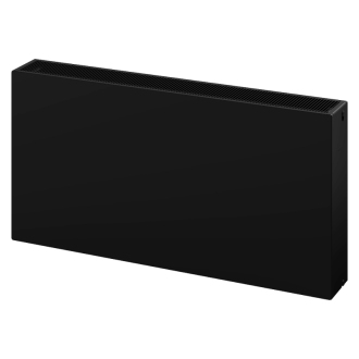 Oceľový radiátor Mexen Flat CF33 400x400, boč. príp., 633 W, čierne W433F-040-040-70
