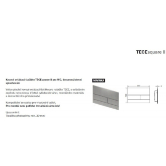 TECE Square tlačidlo nerez mat 9.240.830