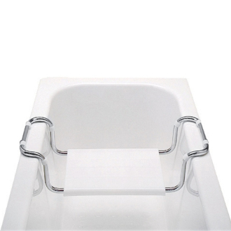 Mereo Sedátko vaňové, nastaviteľné, nosnosť 90 kg, chróm / polypropylén M-VA365