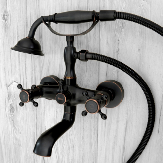 Rea batéria vaňová a sprchová Retro Old Black REA-B0224