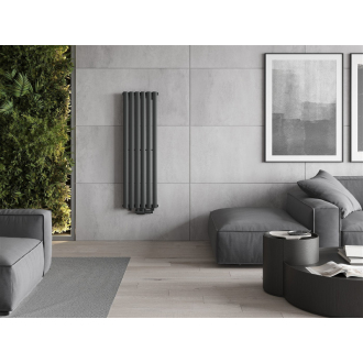 Dekoratívny radiátor Mexen Oregon 1200 x 360 mm, 417 W, antracit - W202-1200-350-00-66