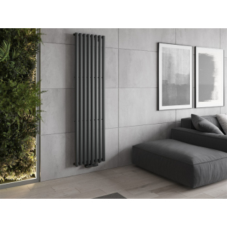 Dekoratívny radiátor Mexen Oregon 1800 x 480 mm, 805 W, antracit - W202-1800-490-00-66