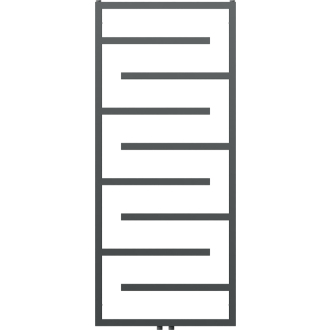 Dekoratívny radiátor Mexen Orlando 1380 x 600 mm, 499 W, antracit - W207-1380-600-00-66