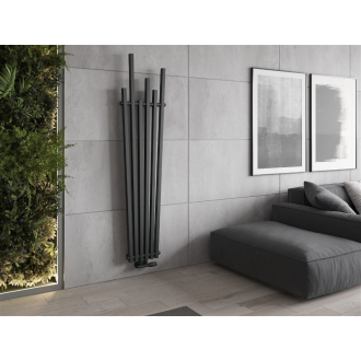 Dekoratívny radiátor Mexen Omaha 1800 x 420 mm, 655 W, antracit - W208-1800-420-00-66