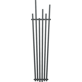 Dekoratívny radiátor Mexen Omaha 1800 x 420 mm, 655 W, antracit - W208-1800-420-00-66