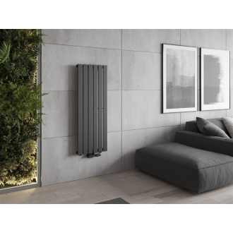 Dekoratívny radiátor Mexen Boston 1200 x 452 mm, 611 W, antracit - W213-1200-452-00-66