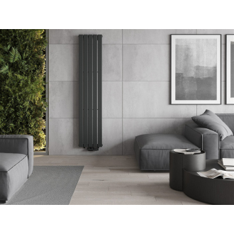 Dekoratívny radiátor Mexen Boston 1800 x 376 mm, 740 W, antracit - W213-1800-376-01-66