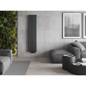 Dekoratívny radiátor Mexen Dallas 1600 x 360 mm, 1039 W, antracit - W214-1600-360-00-66