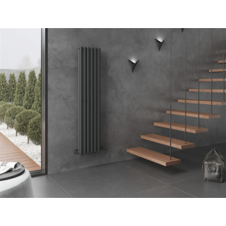 Dekoratívny radiátor Mexen Dallas 1600 x 360 mm, 1039 W, antracit - W214-1600-360-00-66