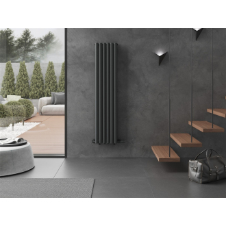 Dekoratívny radiátor Mexen Dallas 1600 x 360 mm, 1039 W, antracit - W214-1600-360-00-66