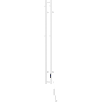 Mexen Pino elektrický radiátor s držiakmi na uteráky 1405 x 137 mm, 150 W, biely - W301-1405-137-00-20