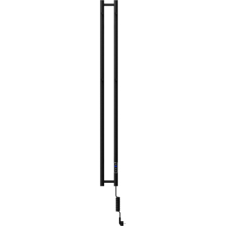 Mexen Pino elektrický radiátor s držiakmi na uteráky 1405 x 137 mm, 150 W, čierny - W301-1405-137-00-70