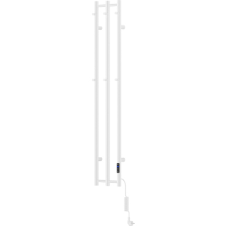 Mexen Pino elektrický radiátor s držiakmi na uteráky 1405 x 242 mm, 200 W, biely - W301-1405-242-00-20