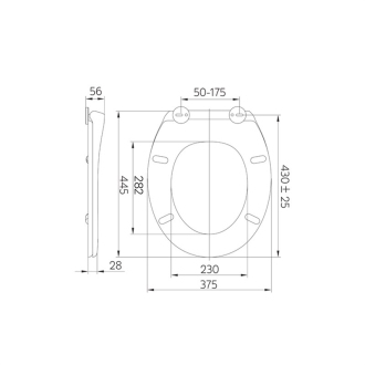 Mereo WC sedátko, duroplast, Soft - Close, celonerez. pánty - Easy Lock, biele M-CSS112S