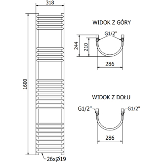 Mexen Eros elektrický radiátor 1600 x 318 mm, 600 W, biely - W112-1600-318-2600-20