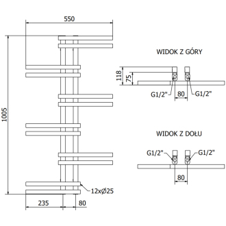 Mexen Jari elektrický radiátor 1005 x 550 mm, 300 W, biely - W115-1005-550-2300-20