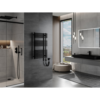 Mexen Apollo elektrický radiátor 860 x 450 mm, 600 W, čierny - W117-0860-450-2600-70